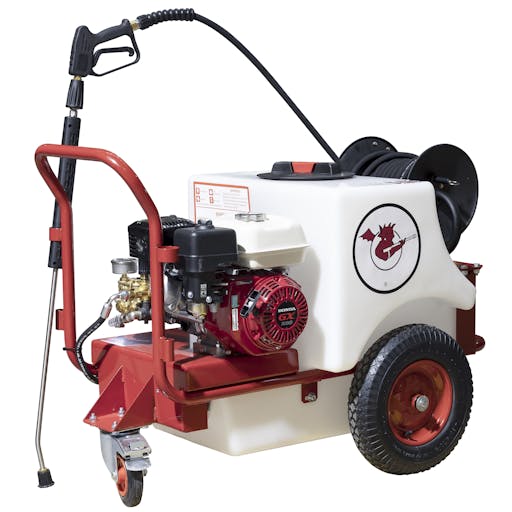 Small Bowser Mounted Pressure Washer - Petrol