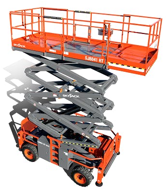 14.5m Rough Terrain Scissor Lift for Hire - City Hire