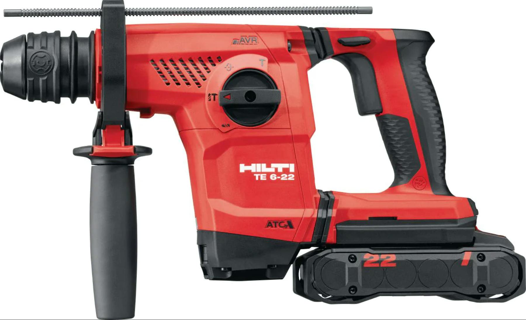 Battery powered hammer clearance drill