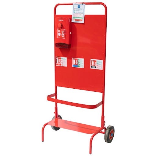 Triple Extinguisher Fire Point Trolley