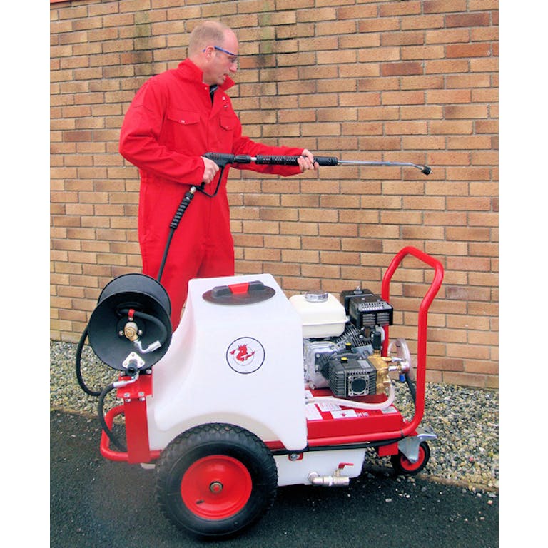 Small Bowser Mounted Pressure Washer - Petrol